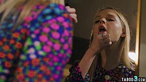 lesbian redhead milf lauren phillips fingers petite teen gf coco to squirting orgasm