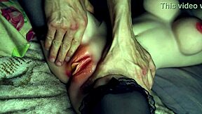 i finger my oiled fuck doll pussy closeup till she gapes wide