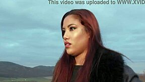 Wet hitchhiker Venus takes 7 cocks ATM DAP rough gangbang in shower!