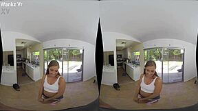 horny babysitter carolina sweets gives vr bonus cock ride 😈🍆💦