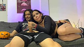 Halloween Latina Milf Spits Handjobs Big Ass Tricks