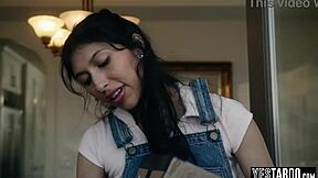 big ass latina stepdaughter fucks stepdad doggystyle for reward