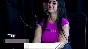 safada shows off her blowjob gets tits sucked says plug slipped in her ass got hired to pee while guy jerked - angel baronesa