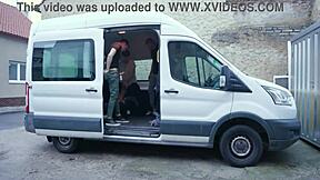 Wet hitchhiker Venus takes 7 cocks ATM DAP rough gangbang in shower!