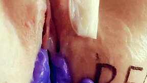 asmr slut gropes her dripping wet pussy to intense orgasm in close up