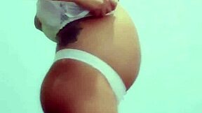 god i'm so horny being pregnant and masturbating outdoors pov