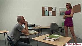 pervy student licked my big tits n fucked me senseless