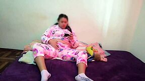 Horniest stepsis caught masturbating begs to suck cock and swallow cum