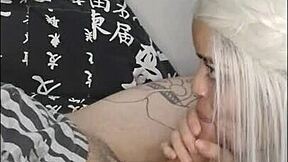 loira teen goes all out deepthroating cock no matter what pt 2 white moon!!