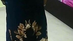 Desi village wife, wanna see her black pussy stretched hard in viral vid?