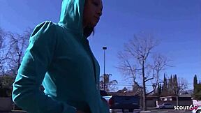 old bbc guy picked up saggy tit teen bitch n fucked her rough...