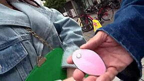 Swim Instructor's Gorgeous Ass Teases with Remote Vibrator Walk