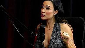 Husband cheers as Taluane Boom aggressively unleashes bisexuality in sheer red during casting