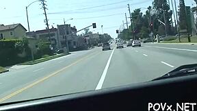 hey barely legal teen slut takes cash for rough pov blowjob and hard fuck