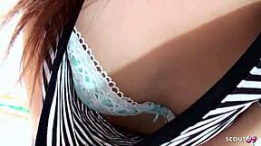 hey, picked up this petite japanese teen with tiny tits for uncensored pov creampie ride!