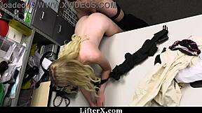 perverted mall officer rips clothes and pounds teen lifter hard