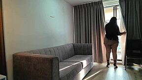 antonella's old friend drops by dorm for steamy curvy latina fuck session