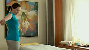 My tiny russian tits ache as massage guy fucks me senseless hard