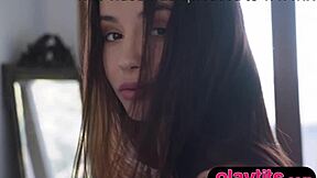 wanna see this skinny czech model's hairy pussy after striptease?