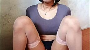 ever wonder how a shemale rides that dildo hard?