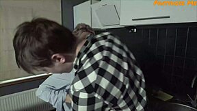 mature stepmommy fucked through panties by son's buddy