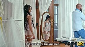 gorgeous naughty young bride rides big dick groom waits clueless