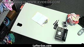 scarlett mae caught stealing... bends over for officer's cock! 🚨🍑😈