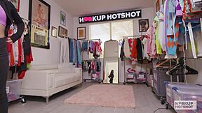 Tiny cute blonde Juniper Ren begs Bryan Gozzling to fuck her tight pussy hard