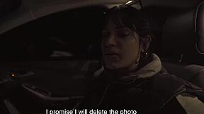 colombian slut bends over in car for public anal gaping or boyfriend finds out pov