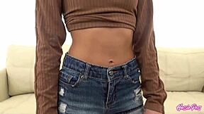 sadie gasps as tyler fills her during first session