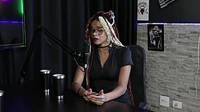 she spills how porn started with fanfic heat, dp thrill, and daddy questions in sheer red