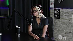 she spills how porn started with fanfic heat, dp thrill, and daddy questions in sheer red