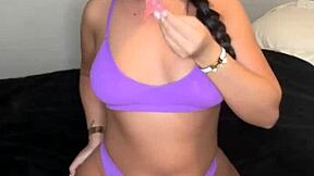 British student squirts horny toy orgasm!