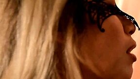 asian petite slave gets dominated by maledom with blindfold and rough spanking