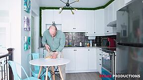 Petite blonde 18+ remake of American Pie with monster cock?