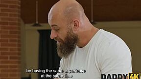 What spicy anal fun awaits daddy's young shaved slut?