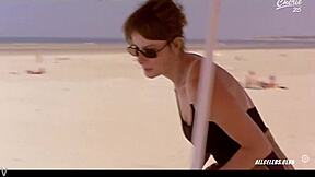 clotilde courau charlotte rampling topless celeb boob tease