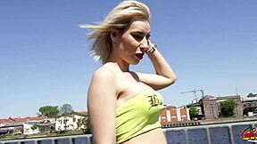 GERMAN SCOUT! Rough anal casting rips clothes off big tits bitch Coco de Wit!