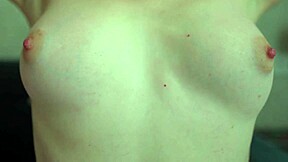 playing with my small perky nipples up close 😊