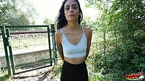 german scout picks up skinny latina breiny zoe for raw berlin casting fuck