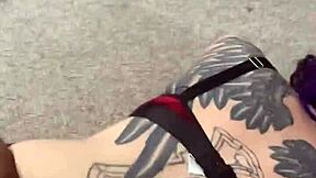 Why take purple dreadlock Latina's ass from mean black master?