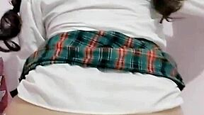 está alumna moja braguitas con orgasmo después escuela rico culo anal creampie grabado