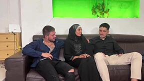 Hijab-Clad Aliyah Yasin Craves Brutal Double Penetration Assault