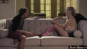 classy stepteen sucks huge cock rides cumshot fantasy