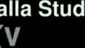 Lana Lova takes on three guys for intense DP action