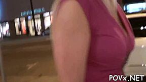 filthy teen 18+ devours hard one-eyed monster cock for thick cum gulp!