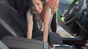 18yo stepsis begs car fuck like total bitch hardcore