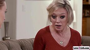 Does Milf Show Stepdaughter How to Rub Her Pussy Right?