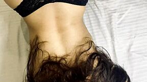 babe with juicy ass deepthroats cock then bends over for rough doggystyle cumshot on booty