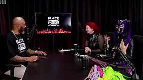 😩 caught spanking that ass hard she screams in pain during domination demo... rainbow witch in sheer red 🔥